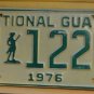 NOS 1976 North Carolina National Guard license plate 1226 new old st