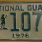 NOS 1976 North Carolina National Guard license plate 1070 new old st