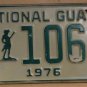 NOS 1976 North Carolina National Guard license plate 1063 new old st