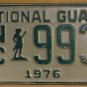 NOS 1976 North Carolina National Guard license plate 993   new old sto