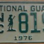 NOS 1976 North Carolina National Guard license plate 819 new old sto