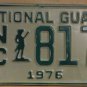 NOS 1976 North Carolina National Guard license plate 817   new old sto