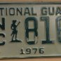 NOS 1976 North Carolina National Guard license plate 816 new old sto