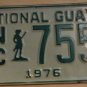 NOS 1976 North Carolina National Guard license plate 755 new old sto