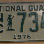 NOS 1976 North Carolina National Guard license plate 734 new old sto