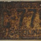 1956 North Carolina license plate FC 779