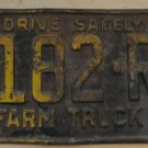 1961 North Carolina farm truck license plate 8182 RA