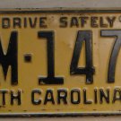 1958 North Carolina license plate CM 1471