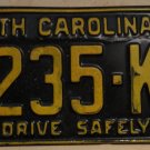 1963 North Carolina license plate 3235 KB