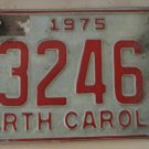 1975 North Carolina dealer license plate 53246