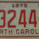 1975 North Carolina dealer license plate 53244