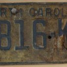 1972 North Carolina license plate 5816 KK