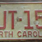 1973 North Carolina license plate FJT 159