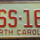 1973 North Carolina license plate DSS 167