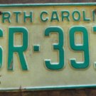1969 North Carolina license plate SR 391
