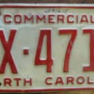 1981 North Carolina license plate EX 4718