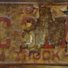 1977 North Carolina farm truck license plate FC 3171