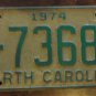 1974 North Carolina license plate C 73681