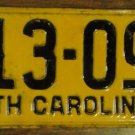 1942 North Carolina license plate 313 095