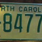 1978 North Carolina license plate D 84771