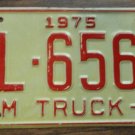 NOS 1975 North Carolina farm truck license plate FL 6564