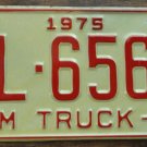 NOS 1975 North Carolina farm truck license plate FL 6562