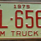 NOS 1975 North Carolina farm truck license plate FL 6560