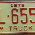 NOS 1975 North Carolina farm truck license plate FL 6554