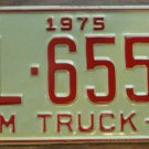 NOS 1975 North Carolina farm truck license plate FL 6550