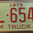 NOS 1975 North Carolina farm truck license plate FL 6548