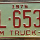 NOS 1975 North Carolina farm truck license plate FL 6538