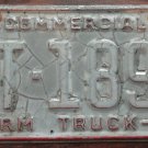 2015 North Carolina commercial farm truck license plate WT 1892