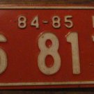 1984 1985 Oregon license plate KS 8111 P.U.C.  Public Utilities Commis