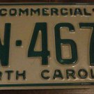 1996 CN 4672 North Carolina commercial license plate