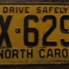 1962 AX 6291 North Carolina license plate