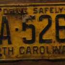 1960 CA 5263 North Carolina license plate