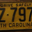 1960 AZ 7978 North Carolina license plate