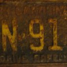 1963 MN 917 North Carolina license plate