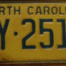 1972 F 1999 North Carolina license plate