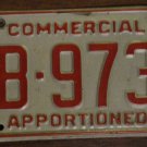 1987 LB 9734 North Carolina commercial license plate