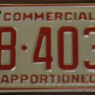 1987 LB 4035 North Carolina commercial license plate