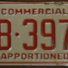 1987 LB 3970 North Carolina commercial license plate