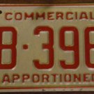 1987 LB 3965 North Carolina commercial license plate