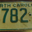 1969 9782 S North Carolina passenger truck license plate