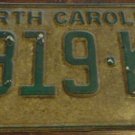 1969 4819 KN North Carolina license plate