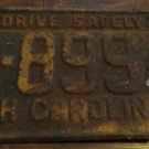 1957 Z 8994 North Carolina license plate