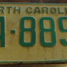 1969 FA 8899 North Carolina license plate