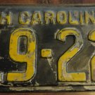 1944 419 221 North Carolina license plate