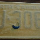 NOS 1972 FJ 3065 North Carolina license plate   new old stock