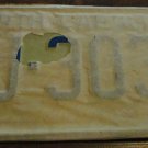NOS 1972 FJ 3032 North Carolina license plate   new old stock